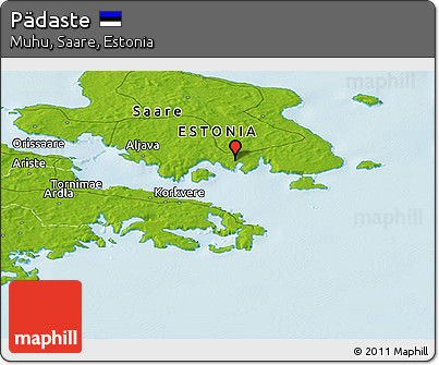 Physical Panoramic Map of Pädaste