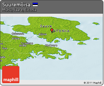 Physical Panoramic Map of Suuremõisa
