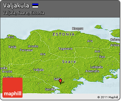 Physical Panoramic Map of Väljaküla