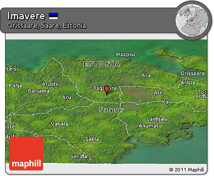 Satellite Panoramic Map of Imavere