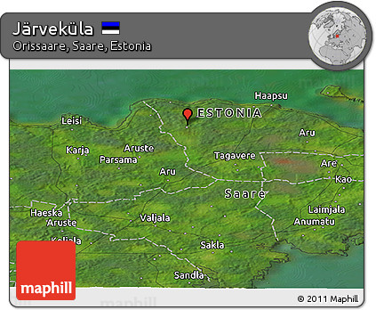 Satellite Panoramic Map of Järveküla