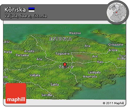 Satellite Panoramic Map of Kõriska