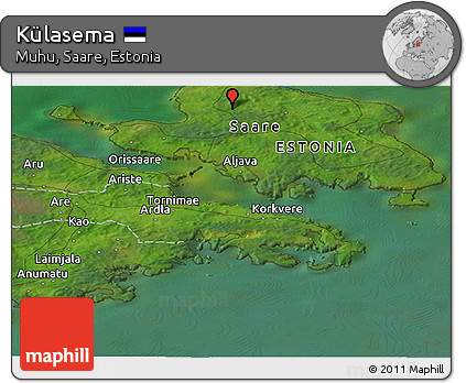 Satellite Panoramic Map of Külasema