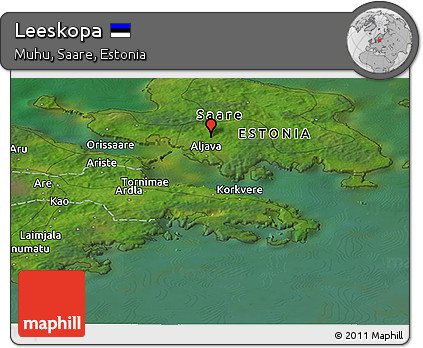 Satellite Panoramic Map of Leeskopa