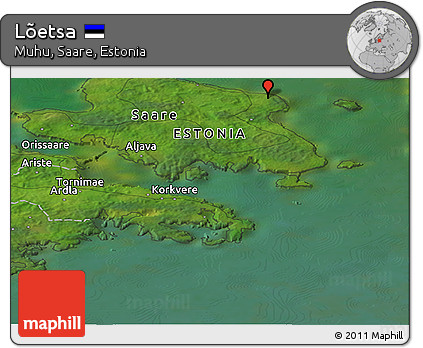 Satellite Panoramic Map of Lõetsa