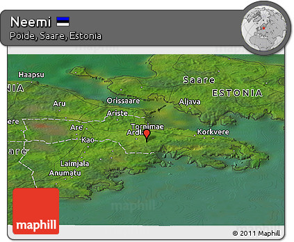 Satellite Panoramic Map of Neemi