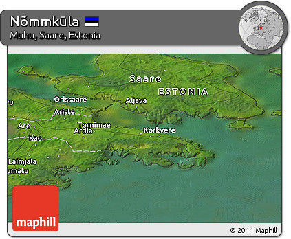 Satellite Panoramic Map of Nõmmküla