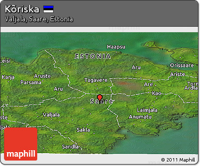 Satellite Panoramic Map of Kõriska