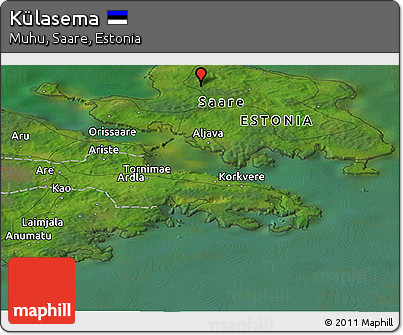 Satellite Panoramic Map of Külasema