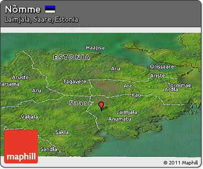 Satellite Panoramic Map of Nõmme