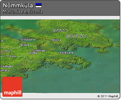 Satellite Panoramic Map of Nõmmküla