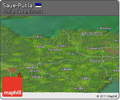Satellite Panoramic Map of Saue-Putla