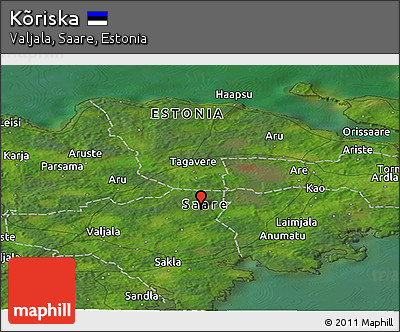Satellite Panoramic Map of Kõriska