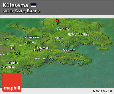 Satellite Panoramic Map of Külasema