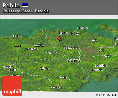 Satellite Panoramic Map of Pahila
