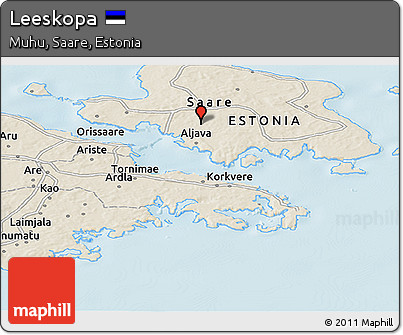 Shaded Relief Panoramic Map of Leeskopa