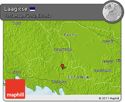 Physical 3D Map of Laagitse