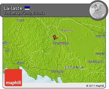 Physical 3D Map of Läilaste