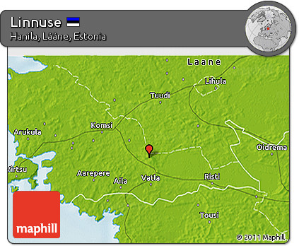 Physical 3D Map of Linnuse