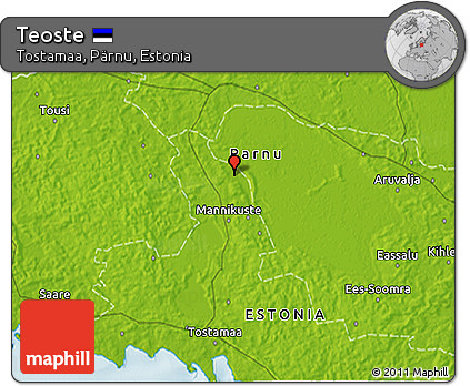 Physical 3D Map of Teoste