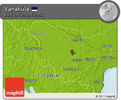 Physical 3D Map of Vanaküla