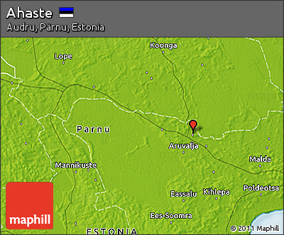 Physical 3D Map of Ahaste