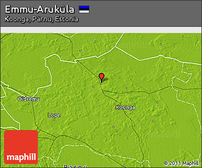 Physical 3D Map of Emmu-Aruküla