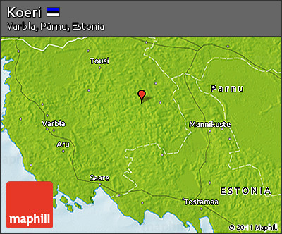 Physical 3D Map of Koeri