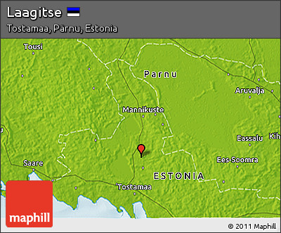 Physical 3D Map of Laagitse