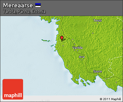 Physical 3D Map of Mereäärse