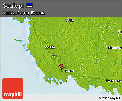 Physical 3D Map of Saulepi
