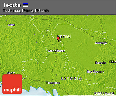 Physical 3D Map of Teoste