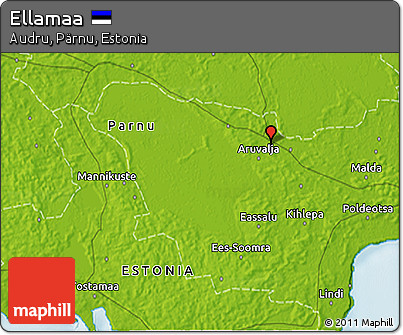 Physical 3D Map of Ellamaa