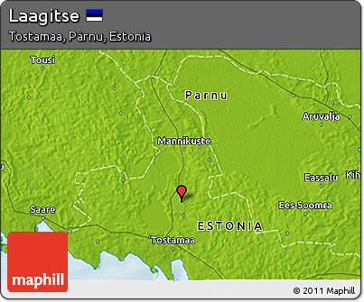Physical 3D Map of Laagitse