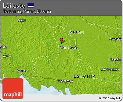 Physical 3D Map of Läilaste
