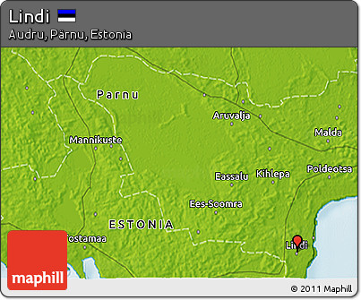 Physical 3D Map of Lindi