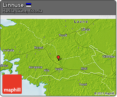 Physical 3D Map of Linnuse