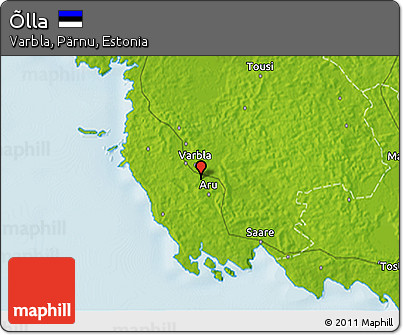 Physical 3D Map of Õlla