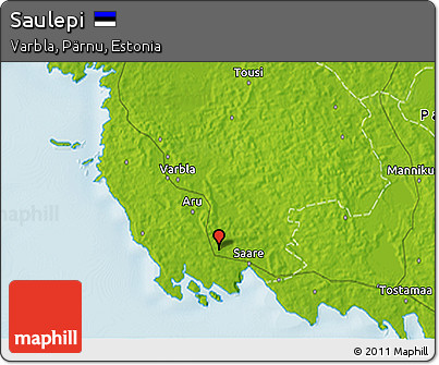 Physical 3D Map of Saulepi