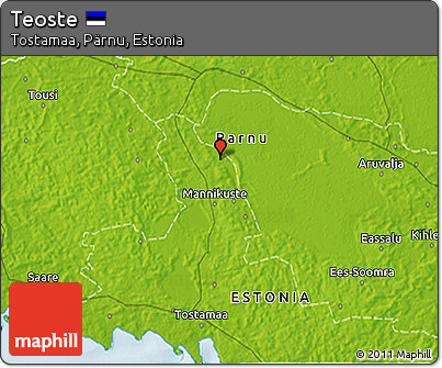 Physical 3D Map of Teoste