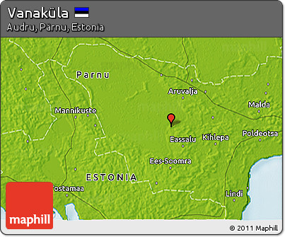 Physical 3D Map of Vanaküla