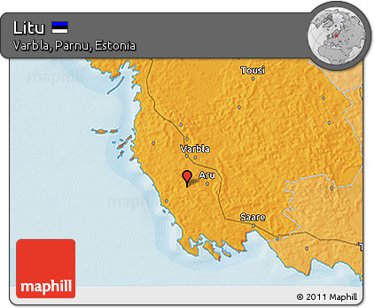 Political 3D Map of Litu