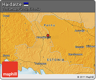 Political 3D Map of Häidaste