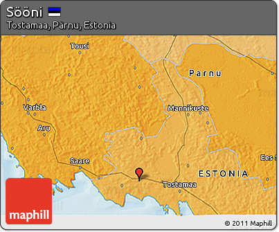 Political 3D Map of Sööni