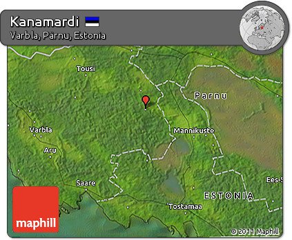 Satellite 3D Map of Kanamardi