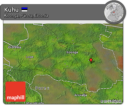 Satellite 3D Map of Kuhu