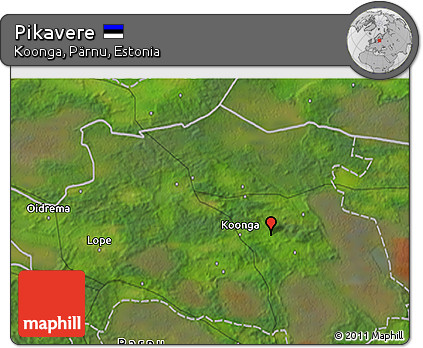 Satellite 3D Map of Pikavere