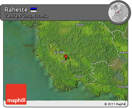Satellite 3D Map of Raheste