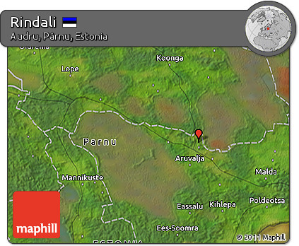 Satellite 3D Map of Rindali