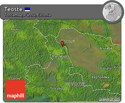 Satellite 3D Map of Teoste